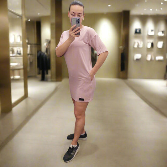 PEPPER Blush Pink bamboo suknelė moterims