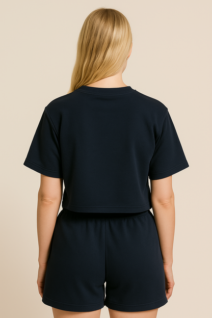 PEPPER Navy trumpi one size šortai moterims