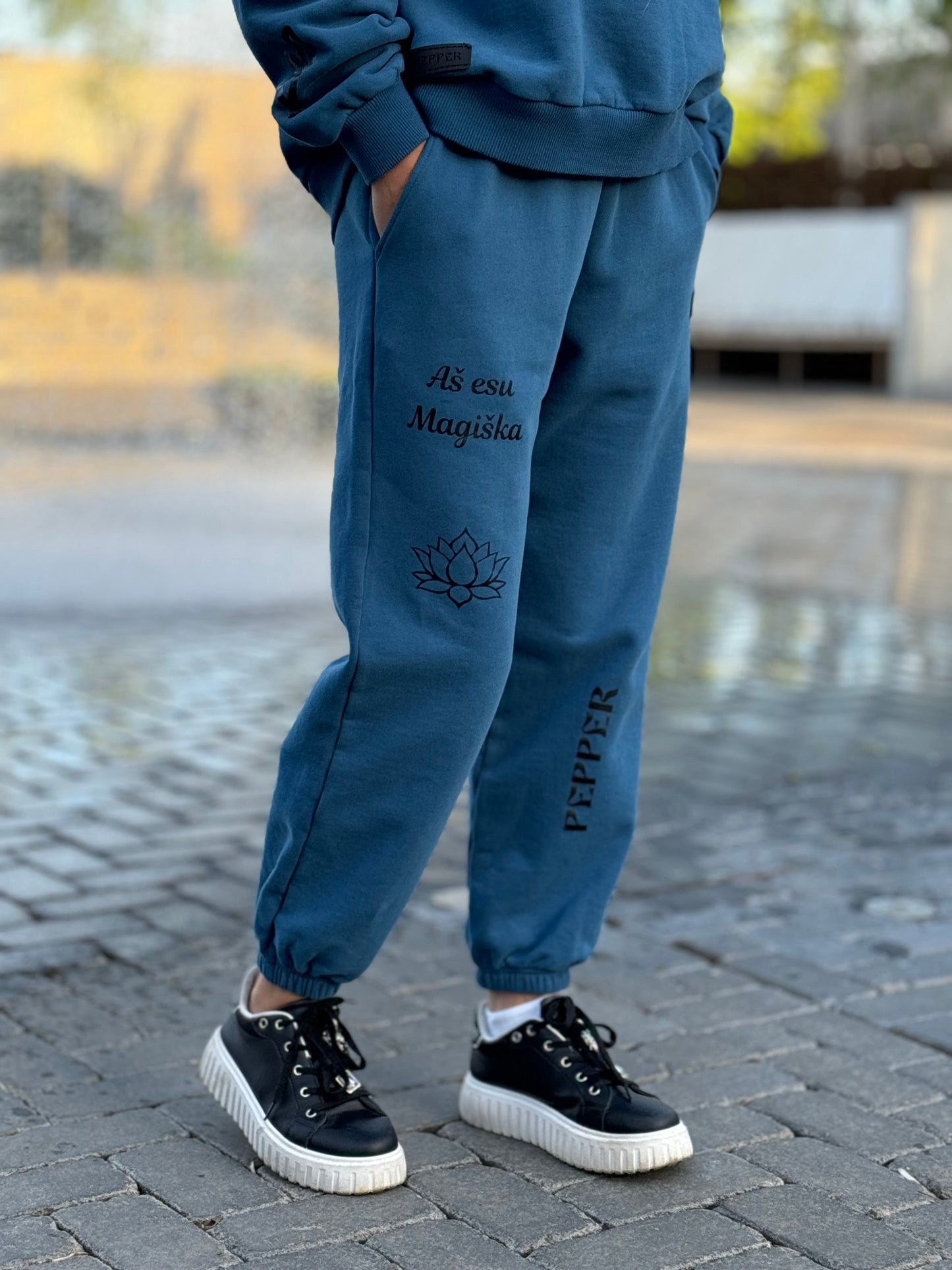 Moterims Magic Royal Blue kelnės su pūkeliu