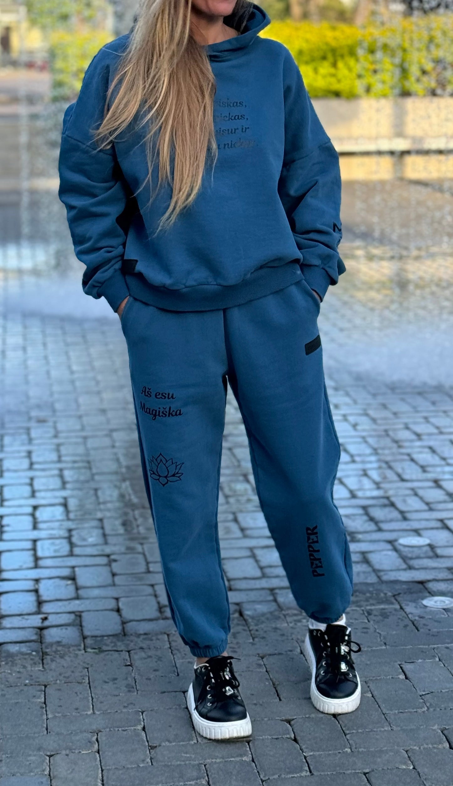 Moterims Magic Royal Blue kelnės su pūkeliu