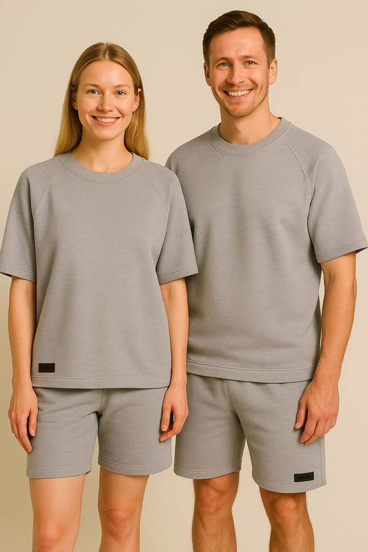 PEPPER UNISEX Grey Melange One size šortai