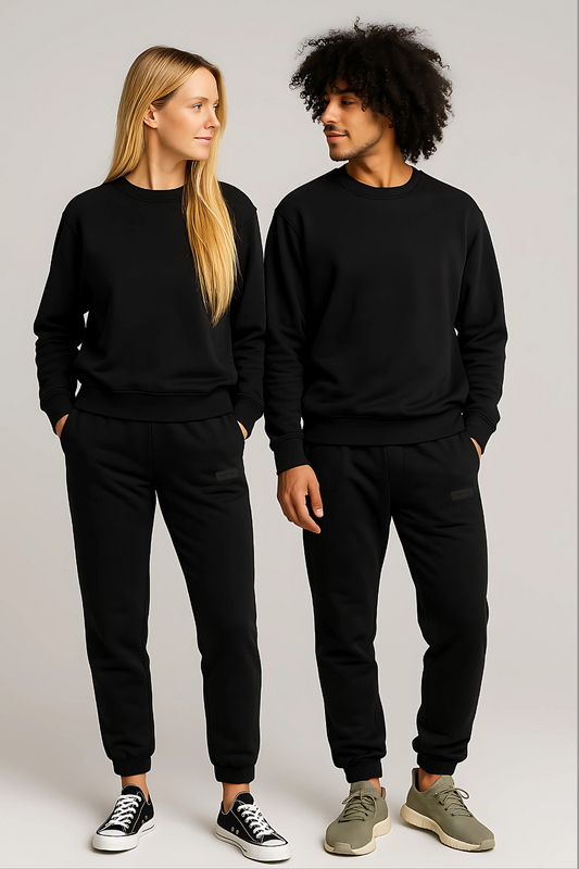 Unisex Dream Elastic juodas laisvalaikio kostiumas