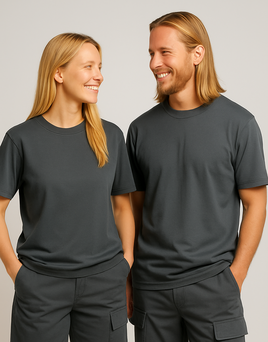 PEPPER UNISEX Daily Fit Space Grey marškinėliai